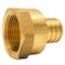 Apollo 3/4 in. Brass PEX Barb x 3/4 in. Female Pipe Thread Adapter Jar (25-Pack), 25PK APXFA3425JR - alternate 4